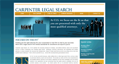 Desktop Screenshot of carpenterlegalsearch.com