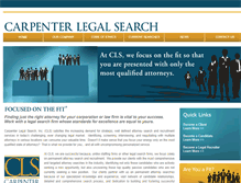 Tablet Screenshot of carpenterlegalsearch.com